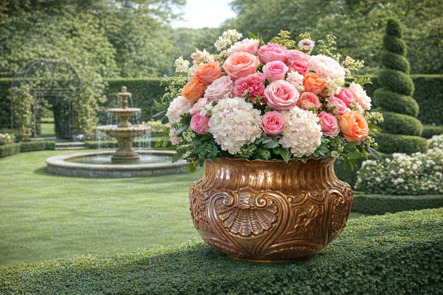Antique Copper Jardiniere   19th Century