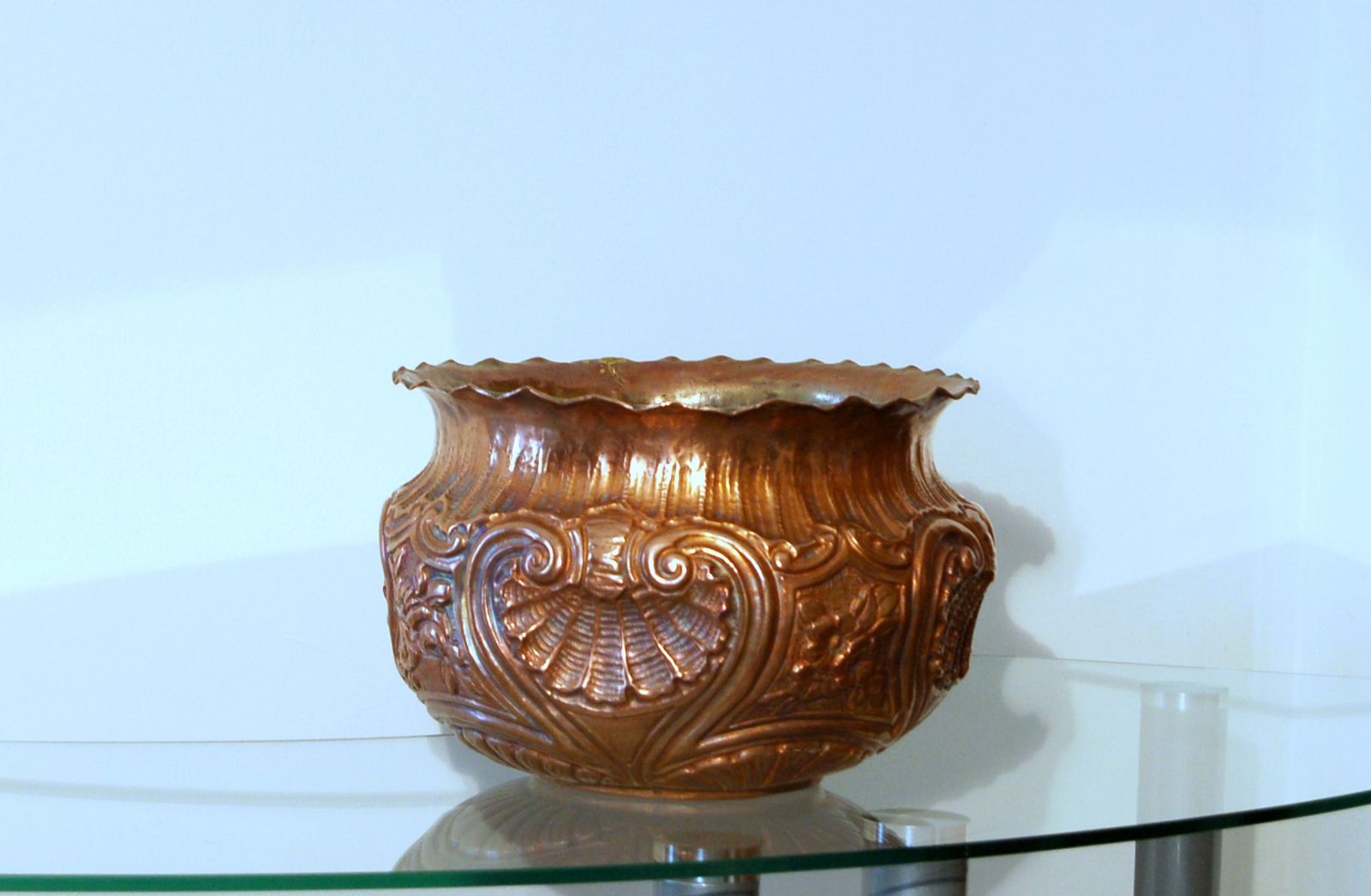 Antique Copper Jardiniere   19th Century photo furniture