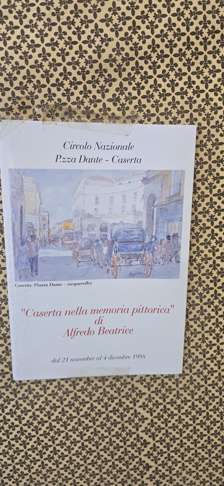 photo for sale Acquerello Originale Alfredo Beatrice   Veduta Storica Caserta/Napoli