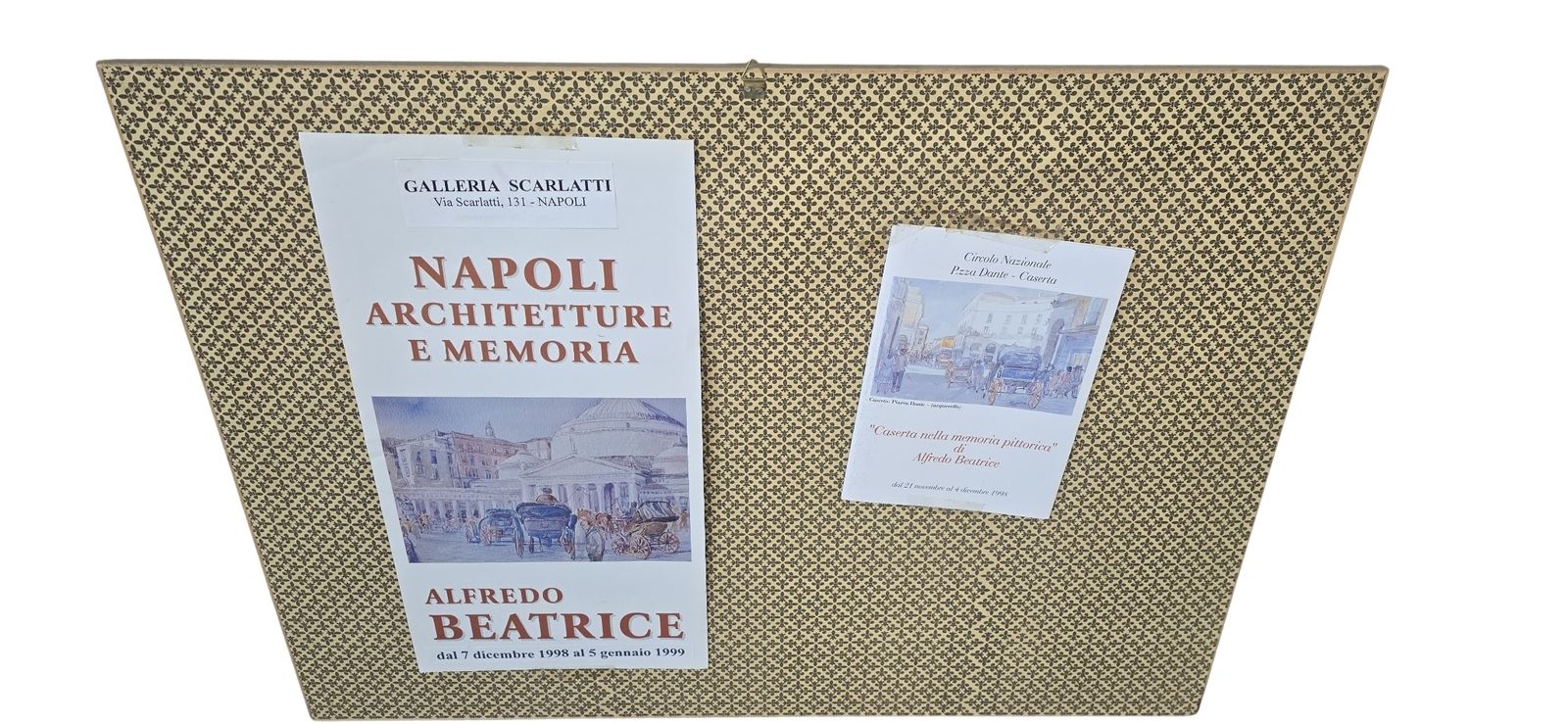 photo vinterior Acquerello Originale Alfredo Beatrice   Veduta Storica Caserta/Napoli