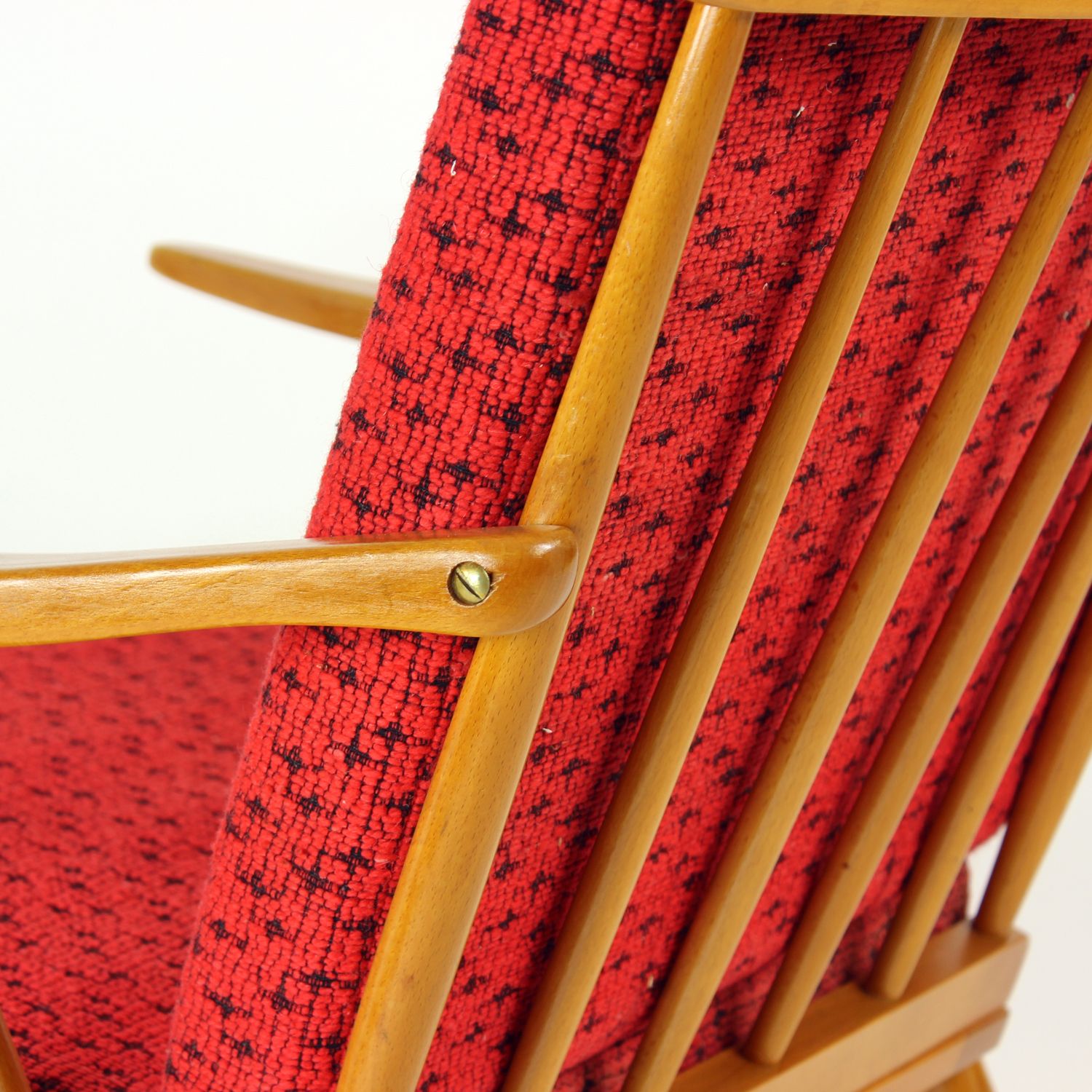 Mid Century Boomerang Armchair By Ton, Czechoslovakia 1960s photo vinterior