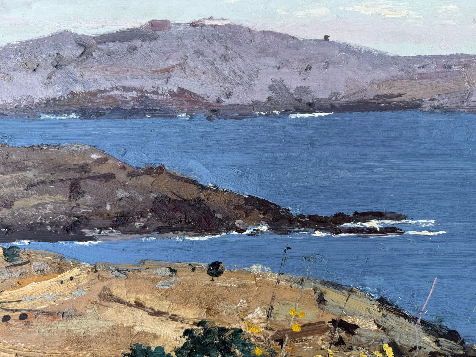 Jordi Pagans Montsalvatje Mediterraan Kustlandschap Bij Cadaqués Port Lligat Costa Brava Olieverf Spanje 1975 photo vinterior