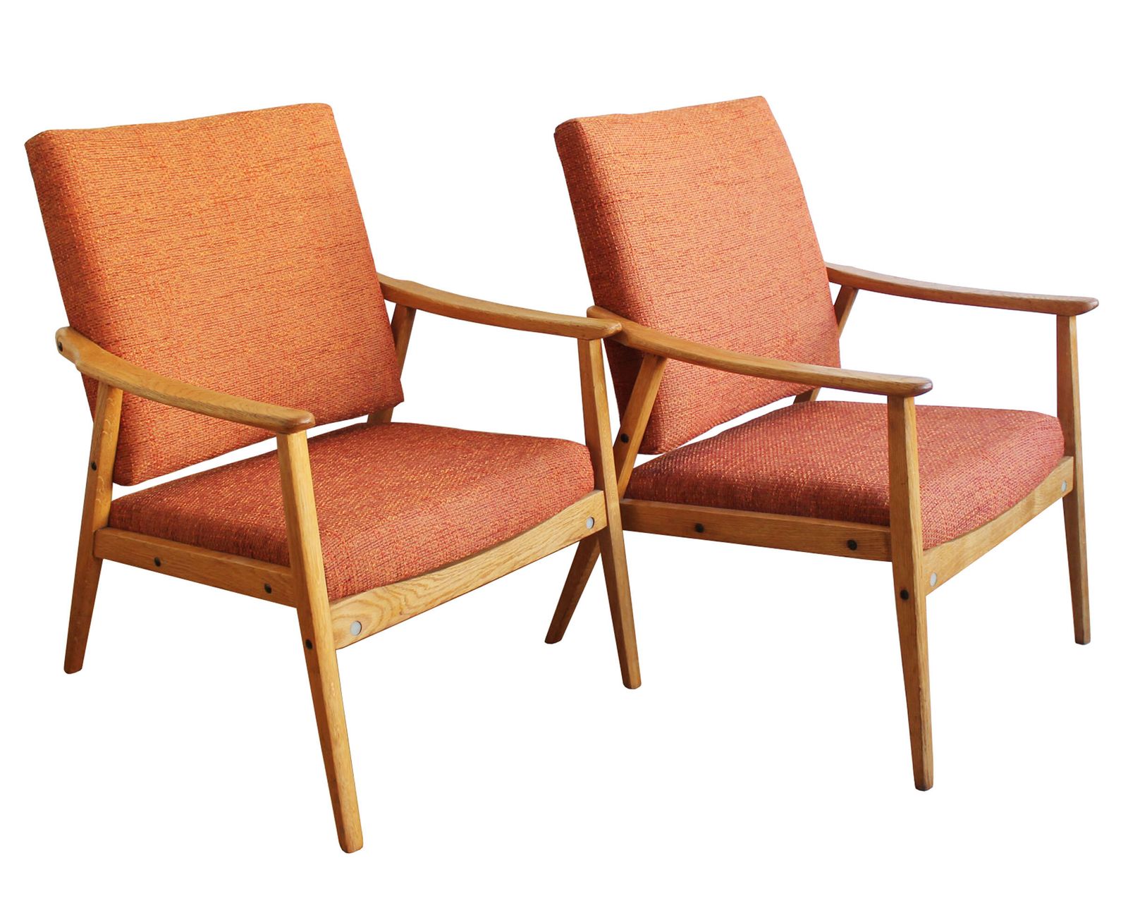 1960s Pair Of Mid Century Armchairs
