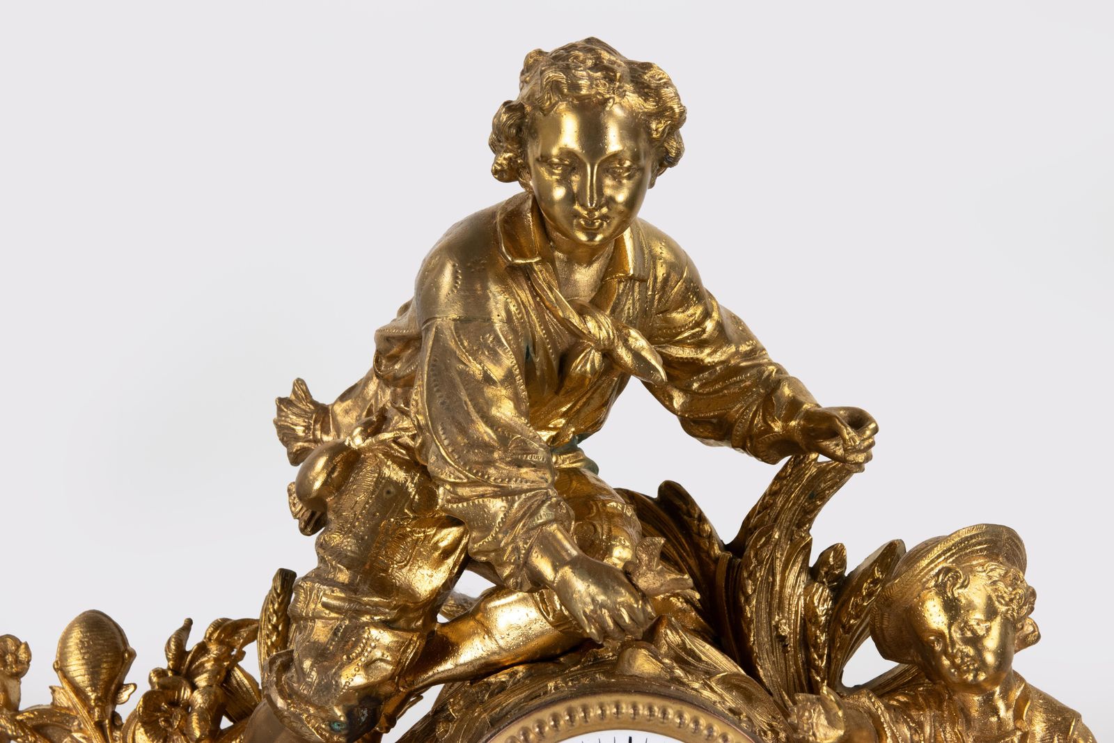 Gilt Bronze Mantel Clock, France, Second Half Of The 19th Century. photo furniture