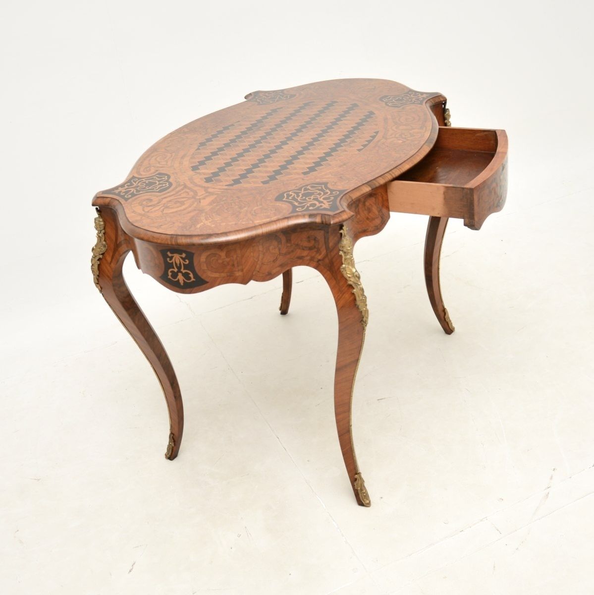 Antique French Inlaid Bureau Plat Desk photo 1495.0