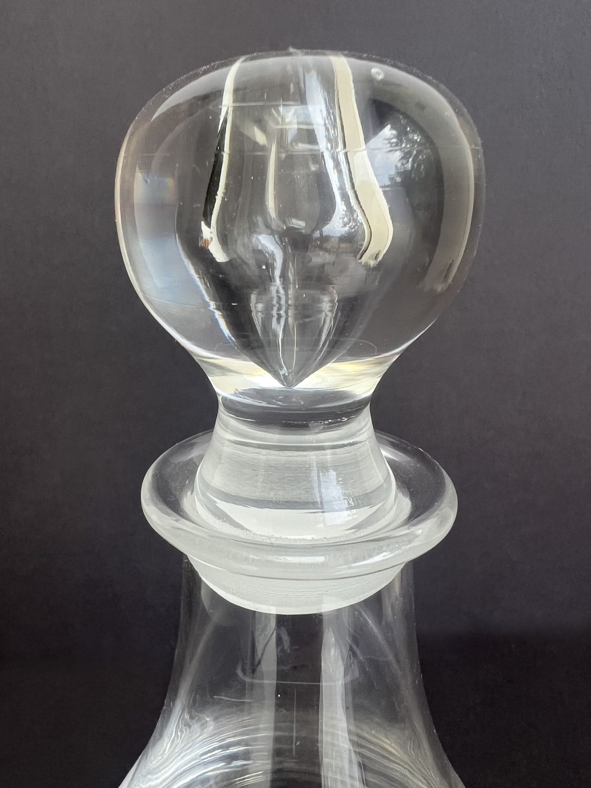 Vintage Dartington Lead Crystal Clear Decanter , Wine Decanter, Port Decanter photo vinterior