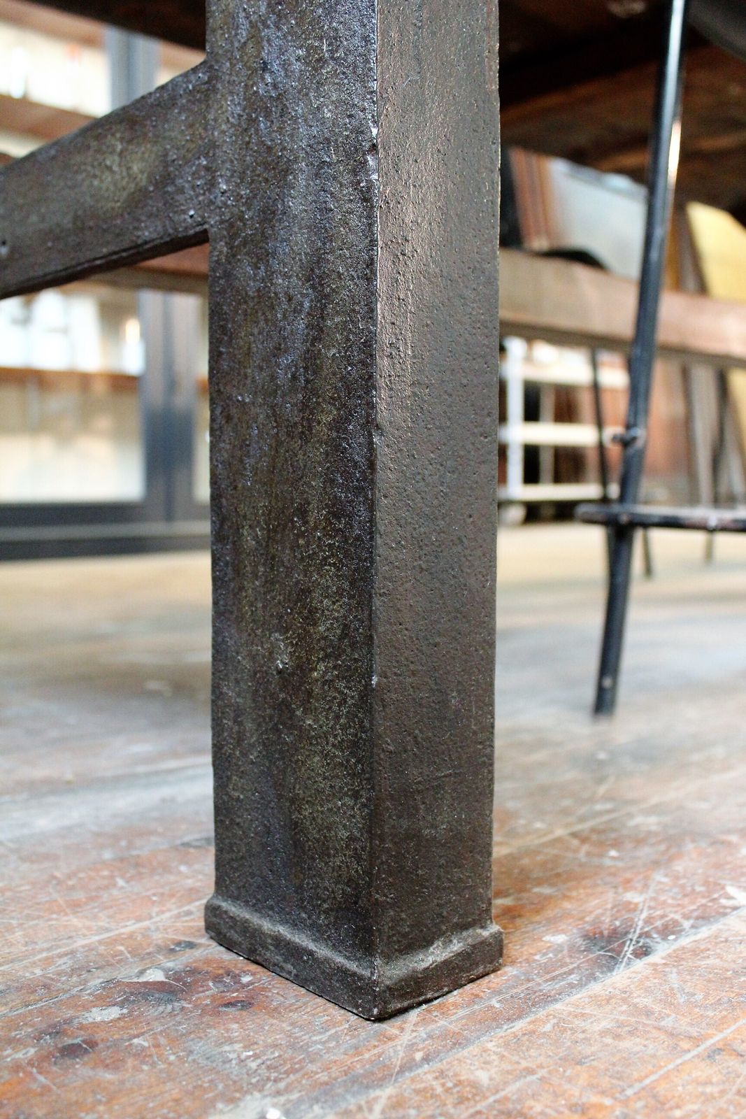 photo vintage 2 X Large Old Mill Table/Kitchen Island Vintage Industrial Salvage Restaurant Bar
