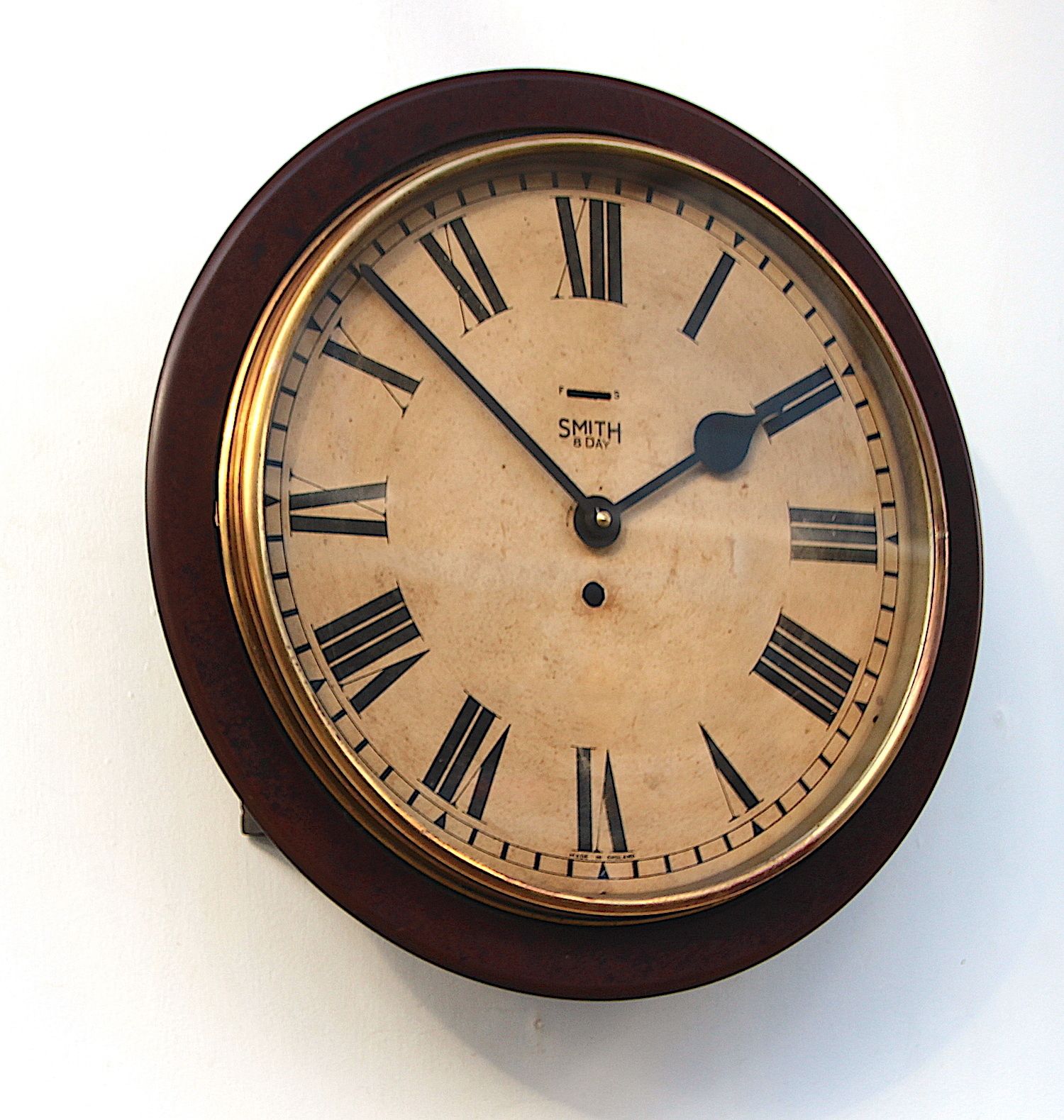 Earlier 20th Century  Smiths British Vintage Wall Clock. Fully Guaranteed. London Timepiece. photo Home Decor