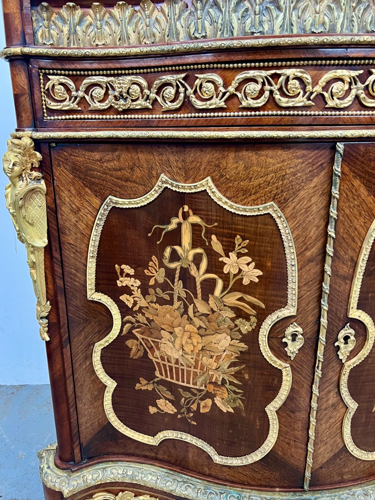 Superb Pair Of Kingwood, Marquetry & Ormolu Mounted Side Cabinets photo Furniture