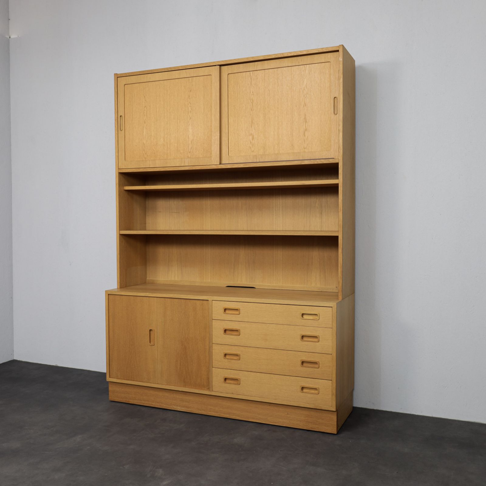 Danish Modern Oak Wall Cabinet By Poul Hundevad, Denmark 1960s photo Furniture