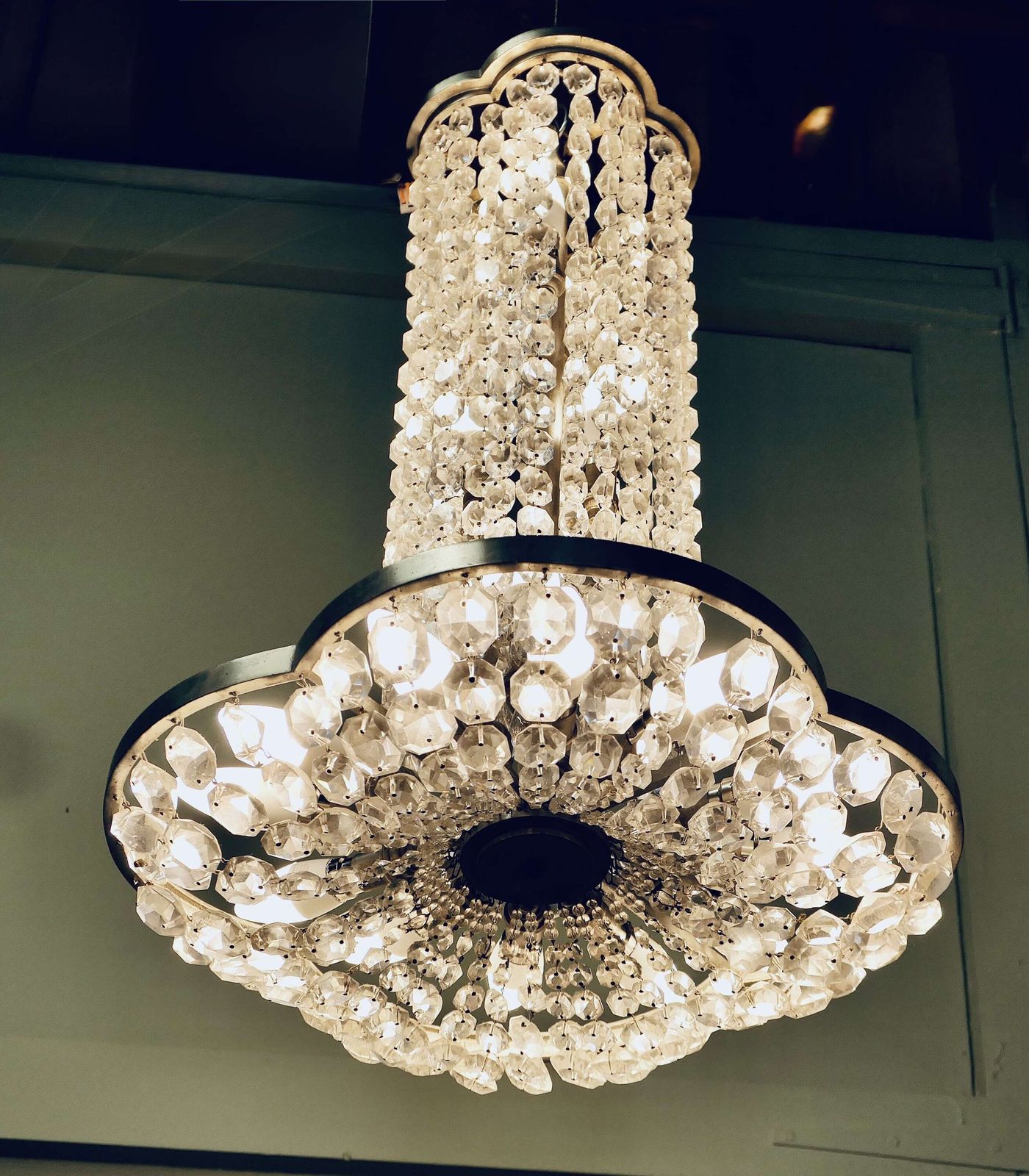 Very Large French Empire Style Art Deco Chandelier This Is An Amazing Piece photo furniture