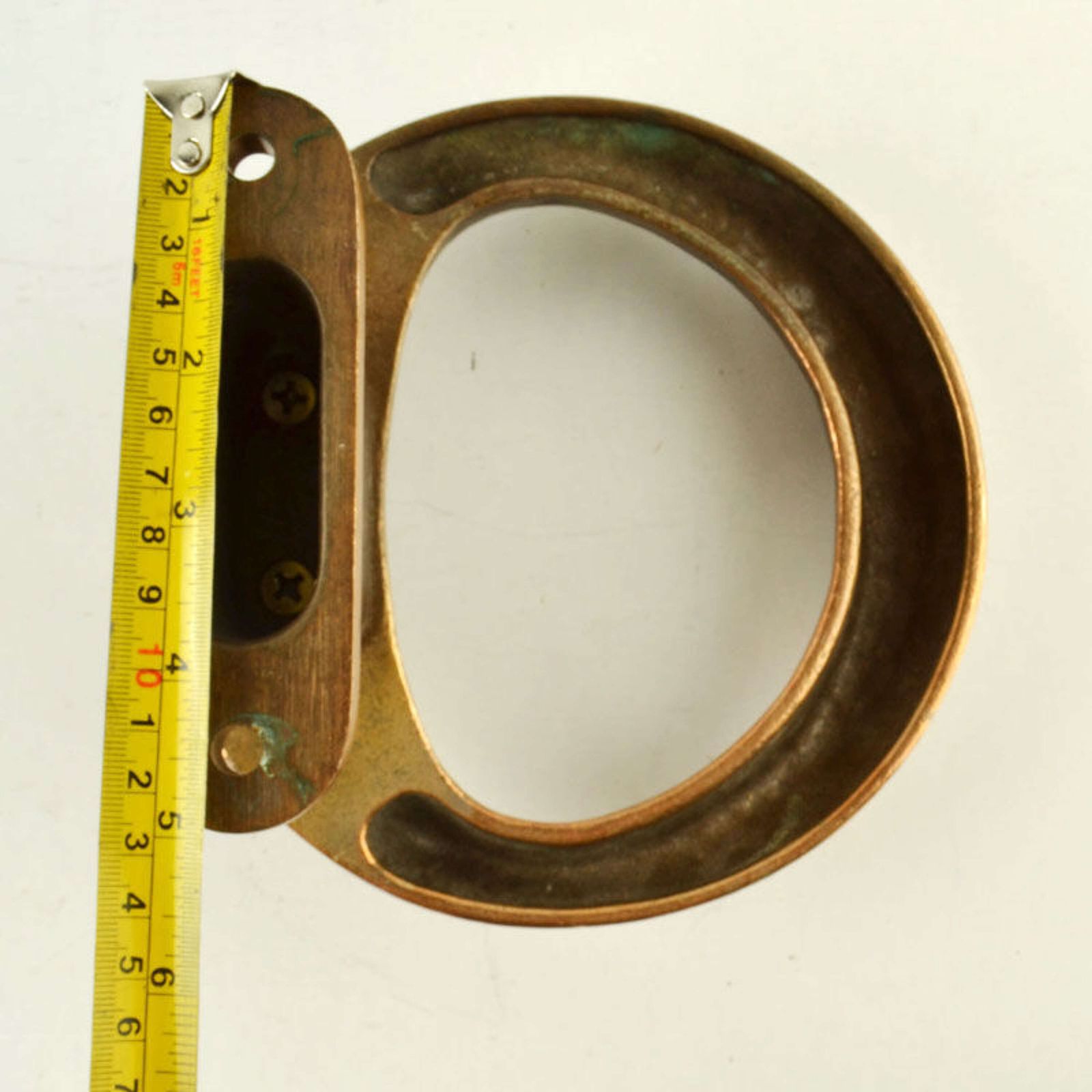photo furniture Double Pair Of Round Bronze Brutalist Door Handles