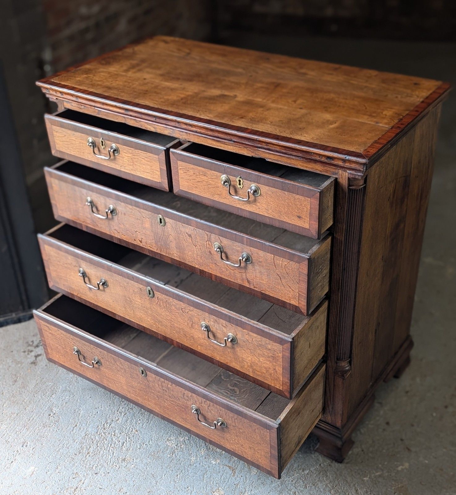 Antique Oak Chest Of Drawers (Delivery Available) 18thc Lancashire photo 950.0