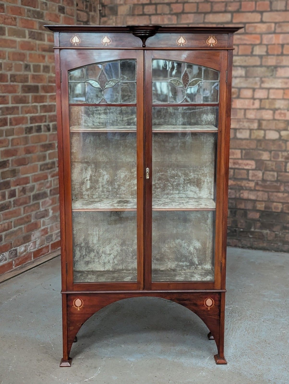 Antique Display Cabinet (Delivery Available) Art Nouveau Shapland & Petter photo furniture