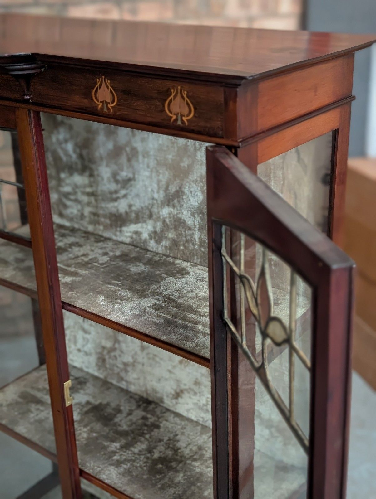photo vinterior Antique Display Cabinet (Delivery Available) Art Nouveau Shapland & Petter