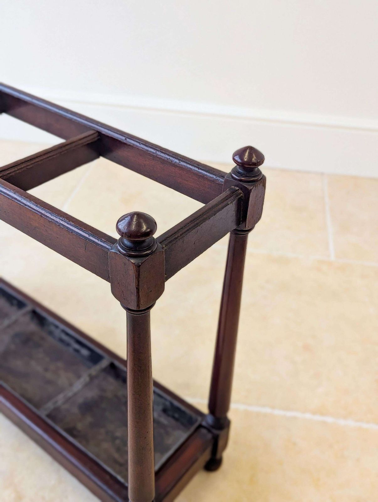 Home Decor Antique Victorian Mahogany Country House Stick Stand C.1890 photo