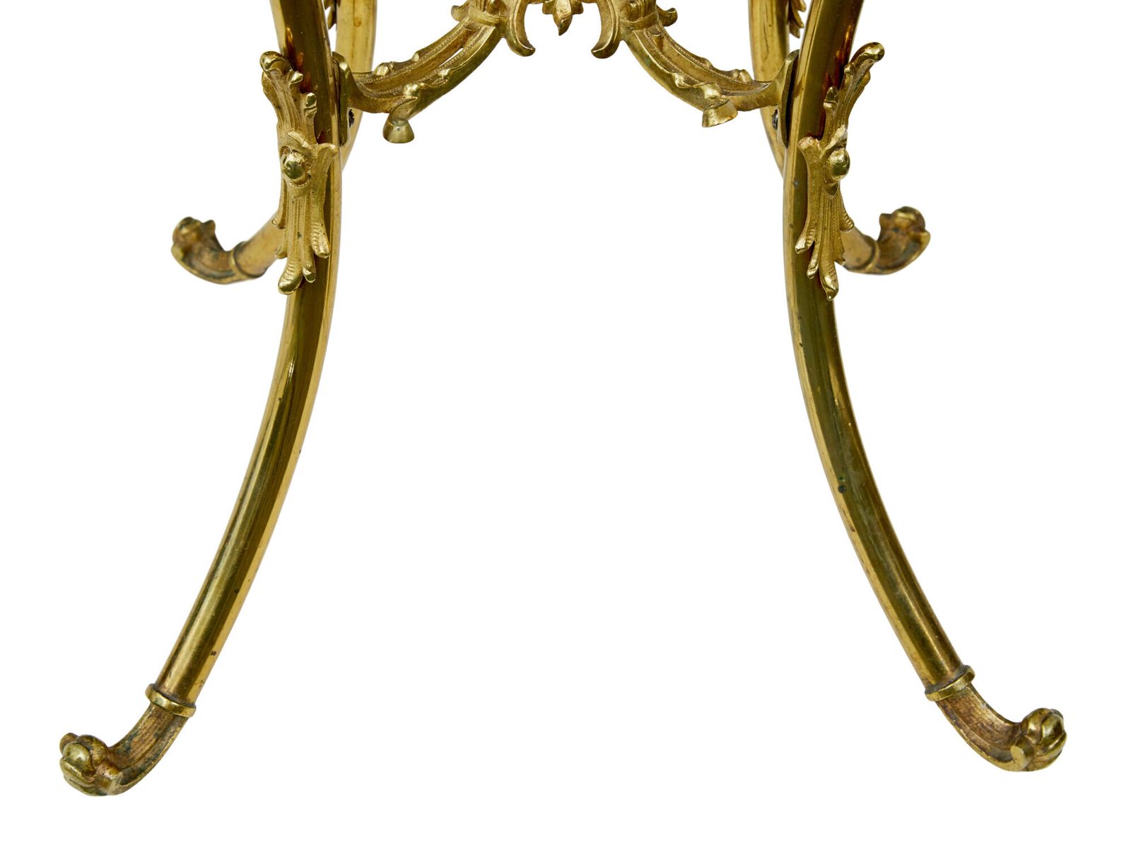 20th Century Chiseled Brass And Oynx Pedestal Table. photo furniture