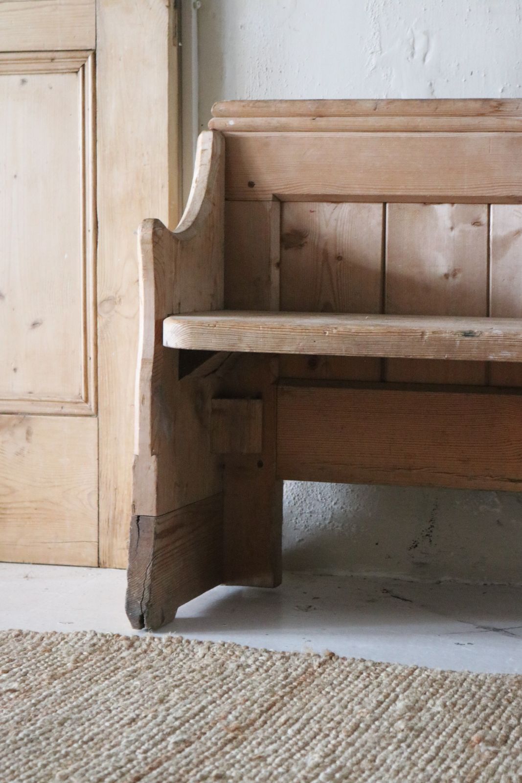 photo buy Antique Pine Children's Church Pew