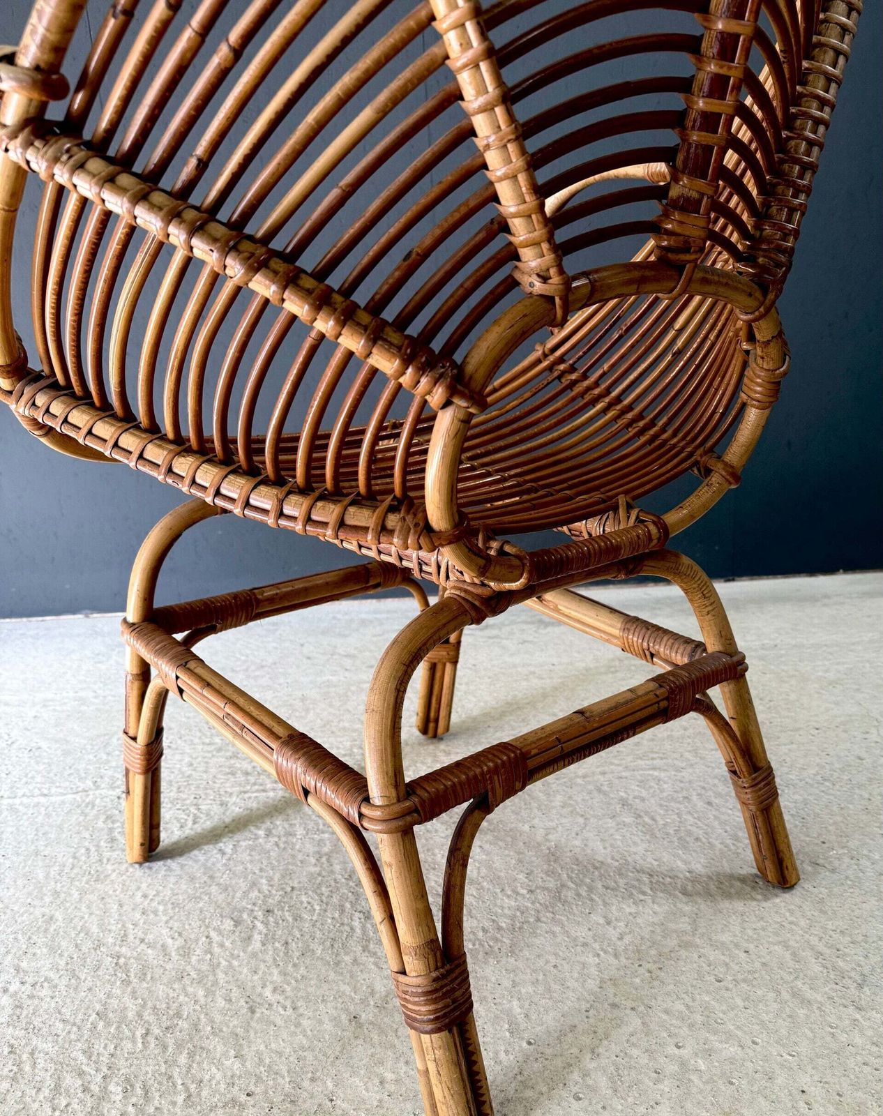 photo buy Mid Century Design Bamboo Pod Fauteuil, Italië, Ca. Jaren 1960