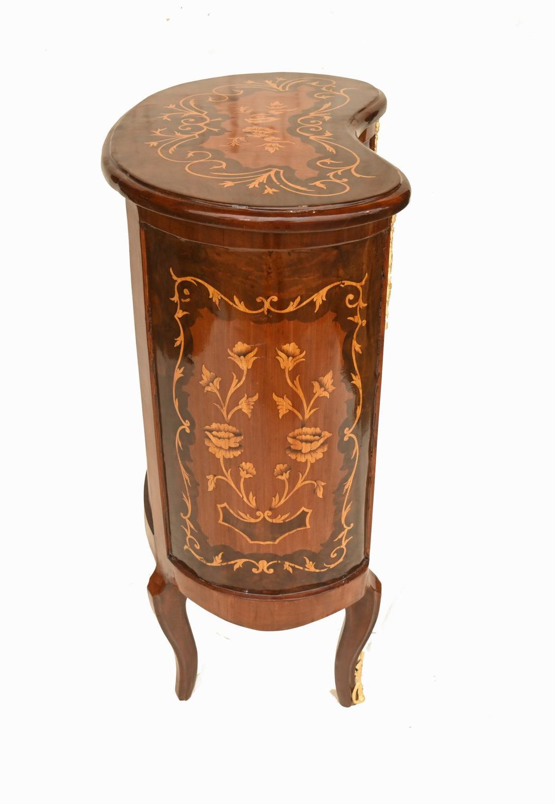 photo for sale Pair French Nightstands Kidney Bean Bedside Chests Louis XV
