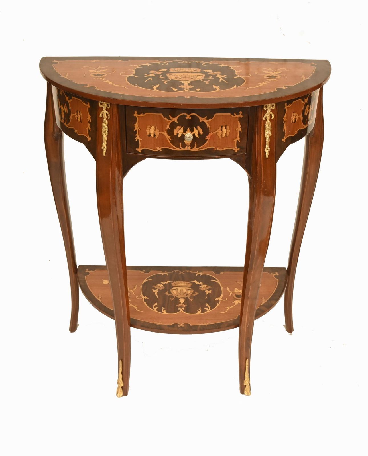 Pair French Console Tables Louis XVI Revival Side photo for sale