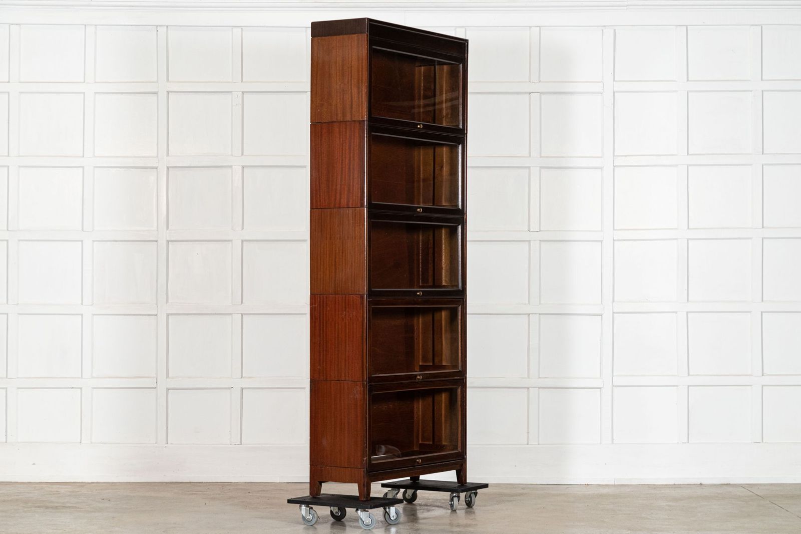 Large Gunn Mahogany Glazed Sectional Bookcase photo 3853.0