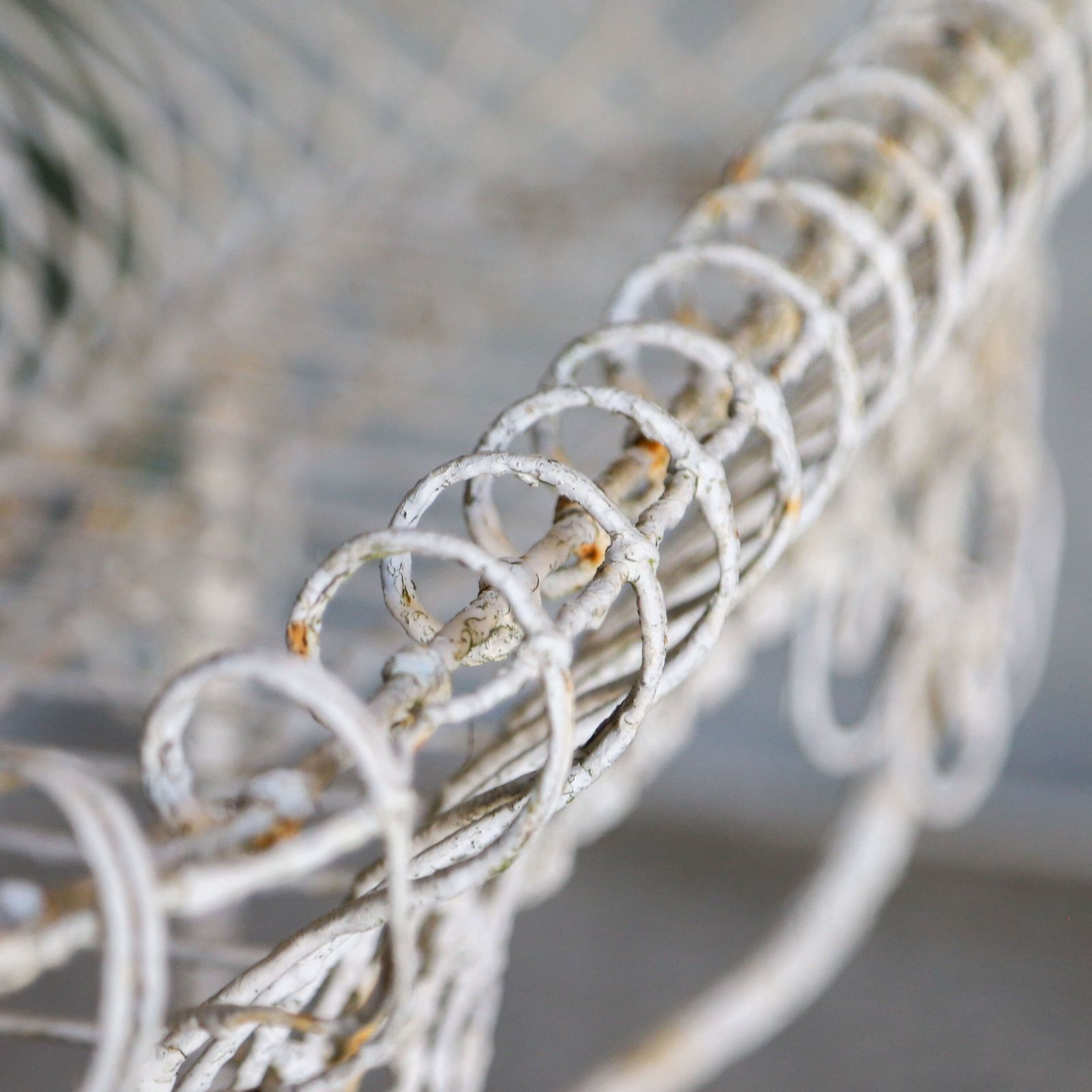 19th Century English Wrought Iron Plant Stand With Scrollwork And Lattice Basket Top photo buy