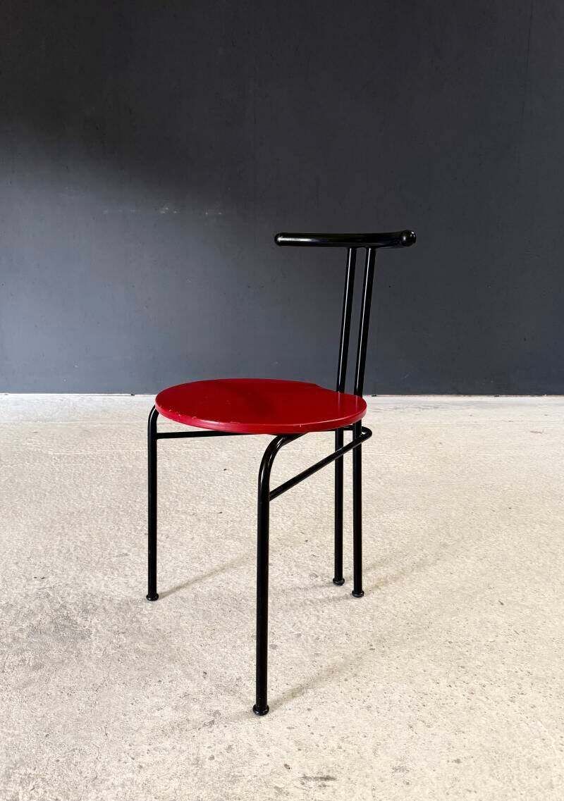 photo for sale Postmodern Design Slanke Eetkamerstoelen, Italië Ca. Jaren 1980