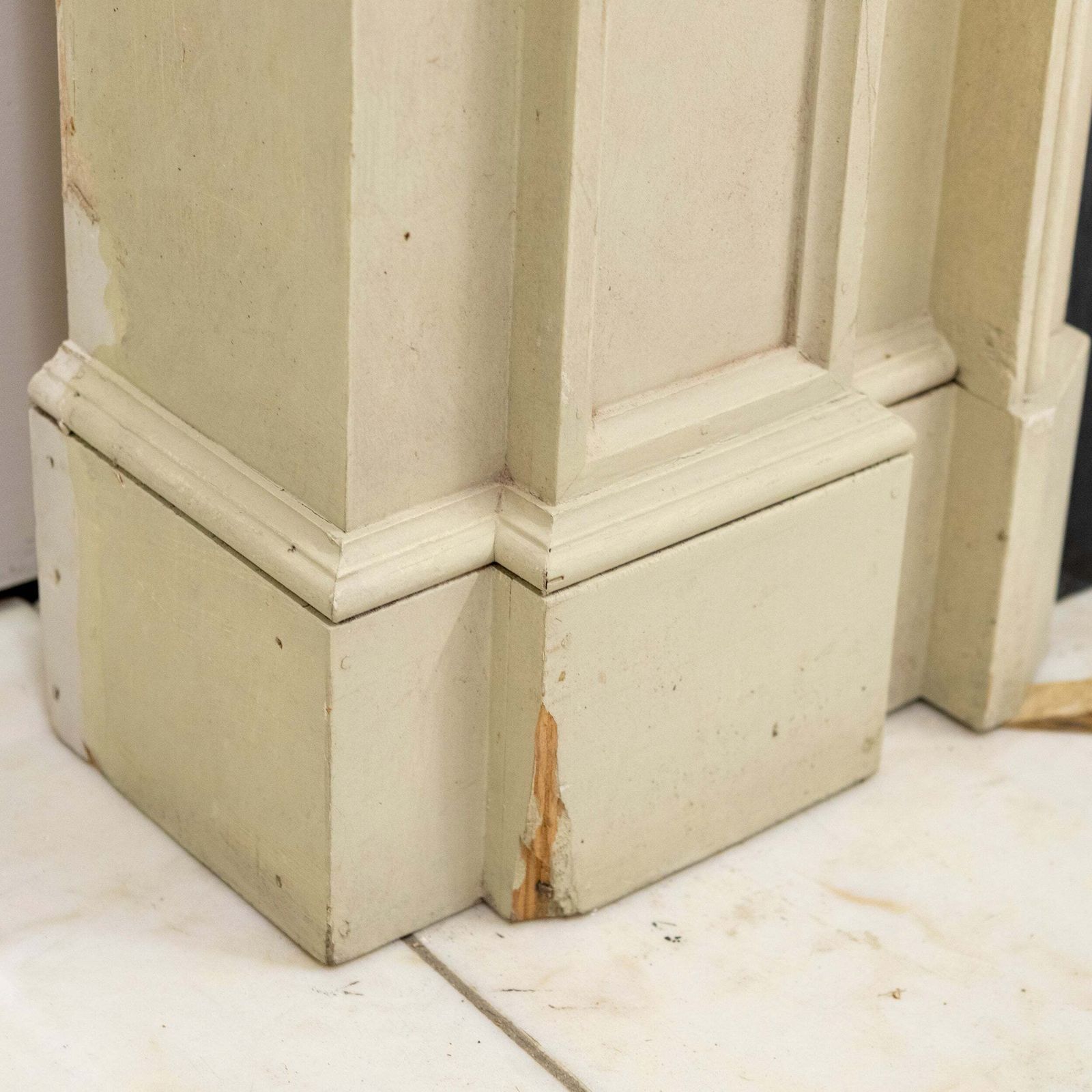 photo buy Large Reclaimed Regency Style Wooden Surround With Slate Slips