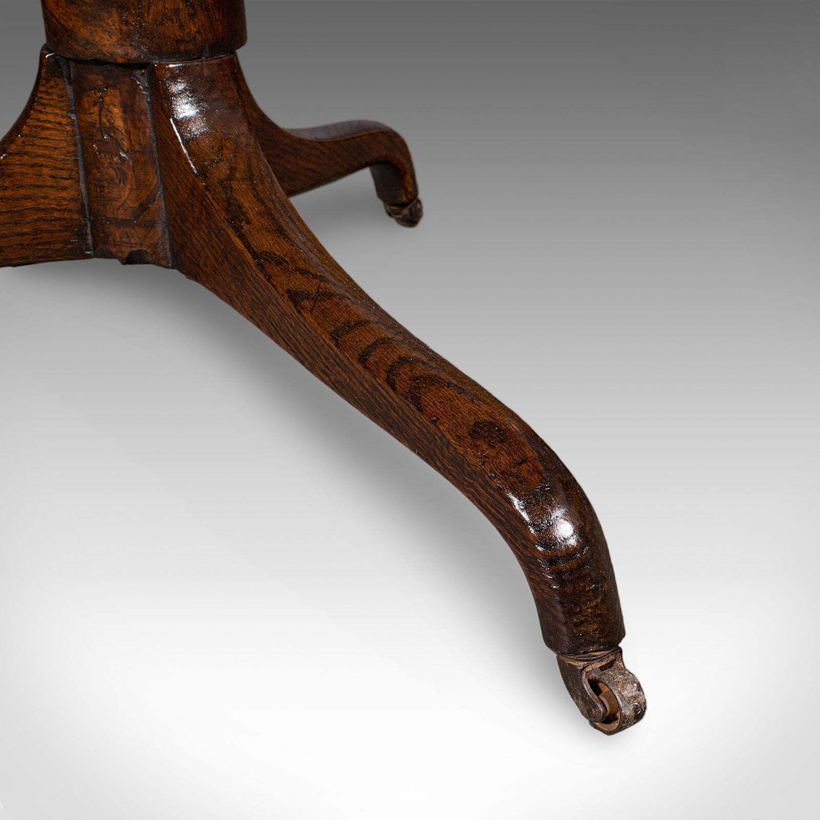 2905.0 Antique Parlour Drinking Table, Scottish Oak, Tilt Top, Country House, Victorian photo