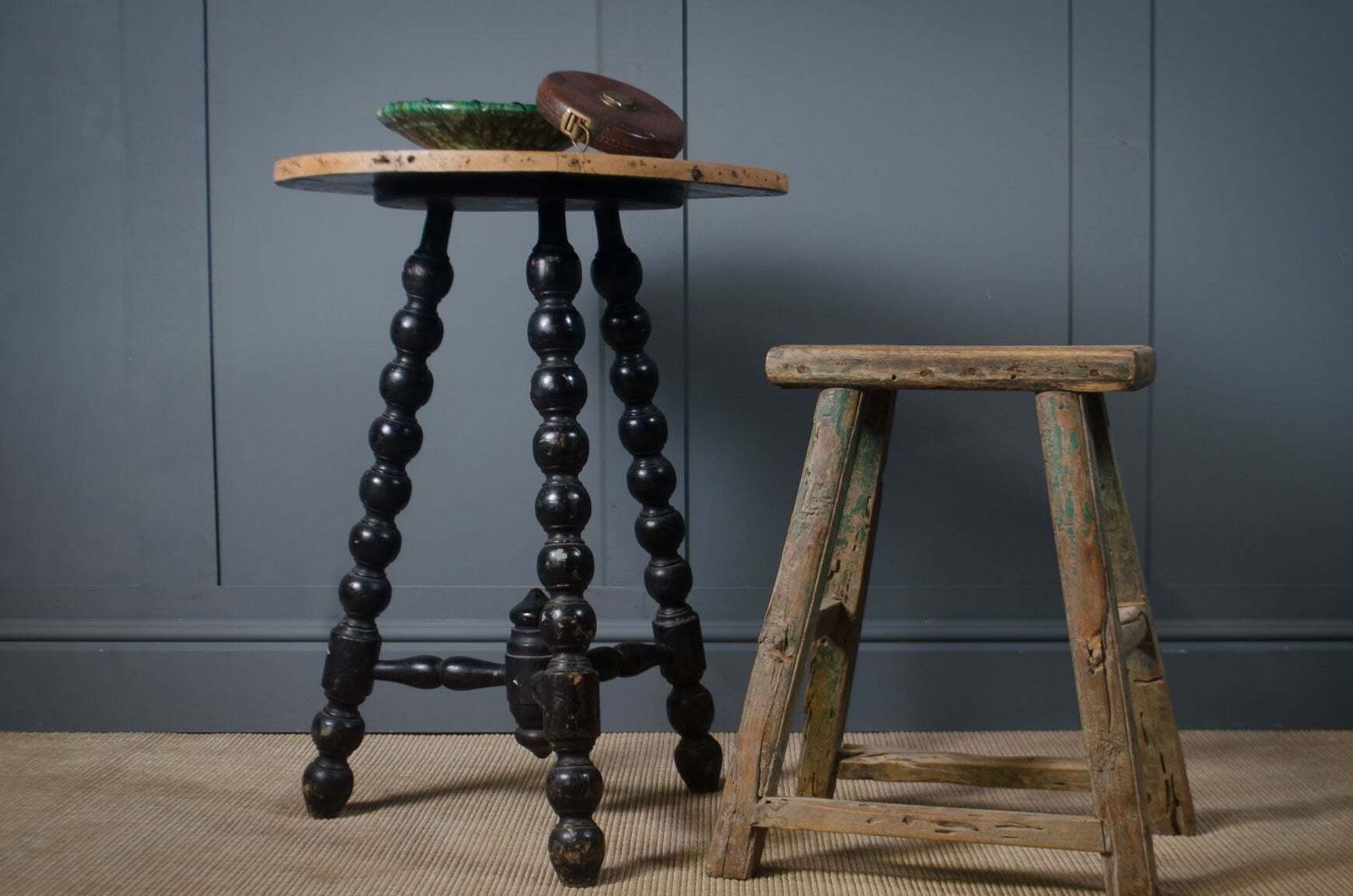 Victorian Gypsy Bobbin Table, 1800s photo Furniture