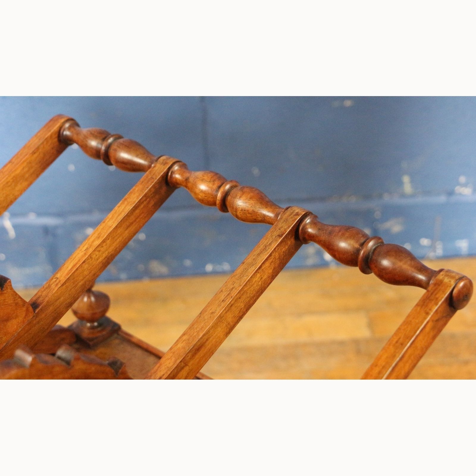 A Victorian Carved Walnut Single Drawer Canterbury Or Magazine Rack photo 395.0