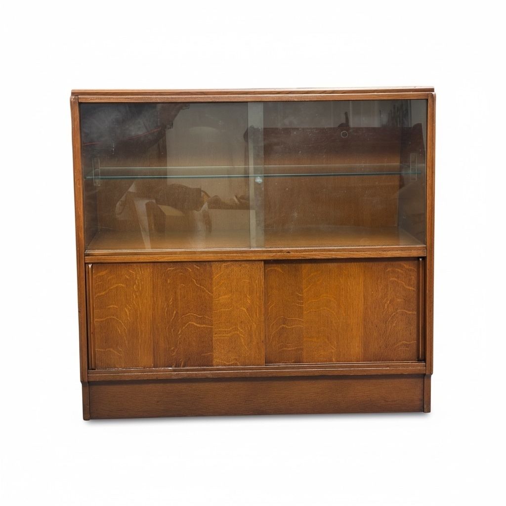 Early Gplan Oak Display Cabinet / Bookcase Brandon Range, C.1953–1957. photo buy