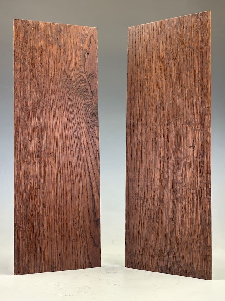 photo furniture Pair Of 18th Century English Carved Oak Panels With Mystic Dolphins