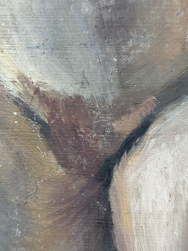 Art | Geoffrey Underwood – Standing Female Nude In Studio (C. 1950) photo vinterior