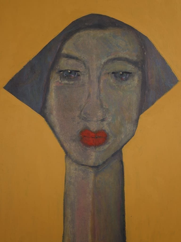Art | Head Mistress — Masterful Modernist Painting By Harry Charles Tim (Framed & Signed) photo furniture