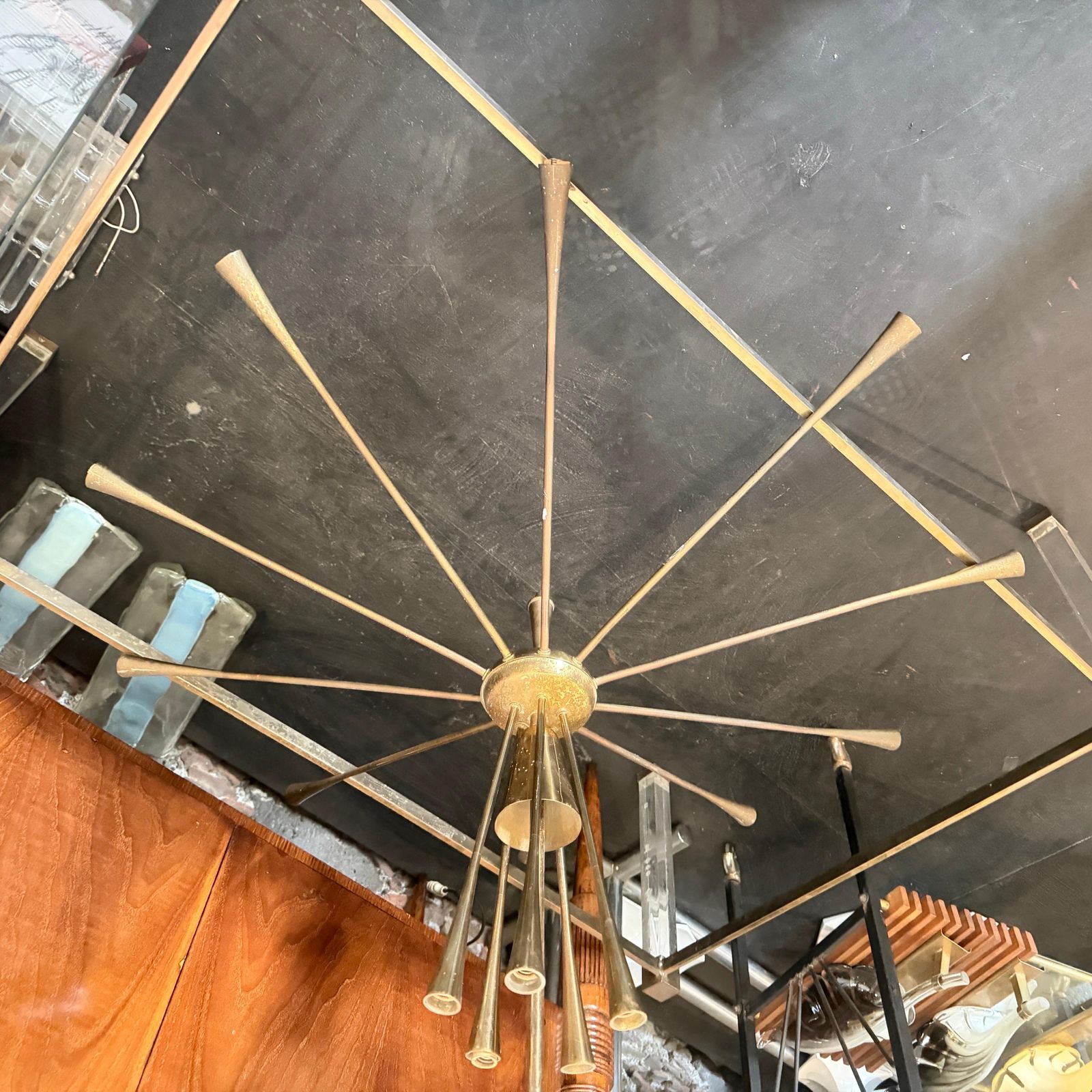 1950s Mid Century Modern Huge Sputnik Chandelier By Oscar Torlasco For Lumi photo buy