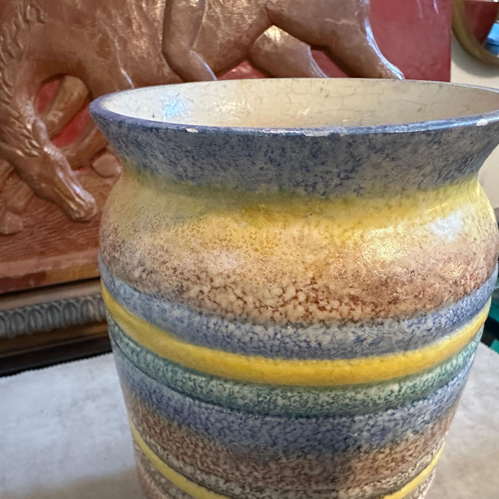 1930s Art Deco Futurist Ceramic Vase By Ceramiche Di Albisola photo 758.0
