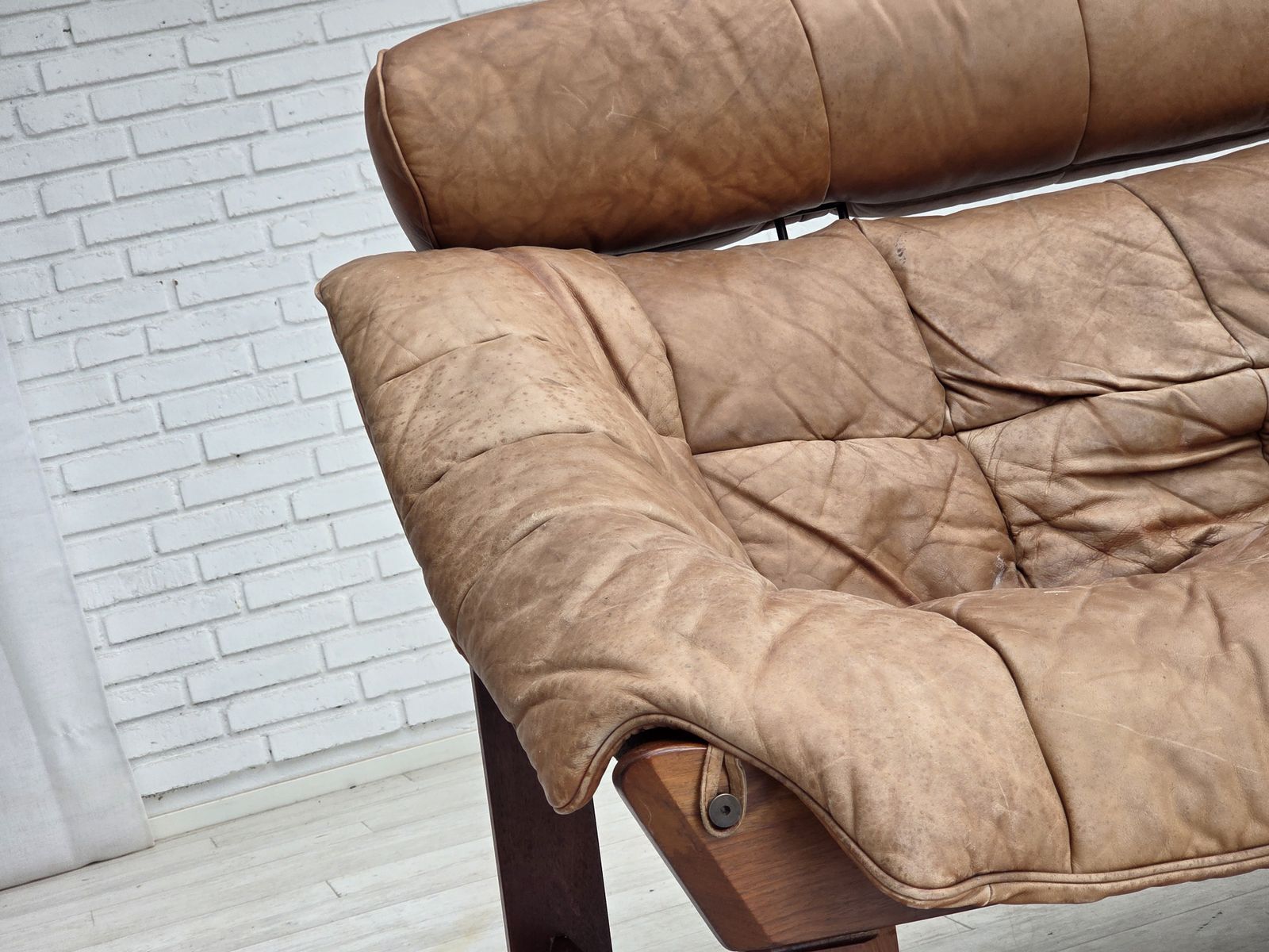 1970s, Norwegian Design By Jan Erik Lindgren, 2 Seater Sofa Model "Amazon". photo for sale
