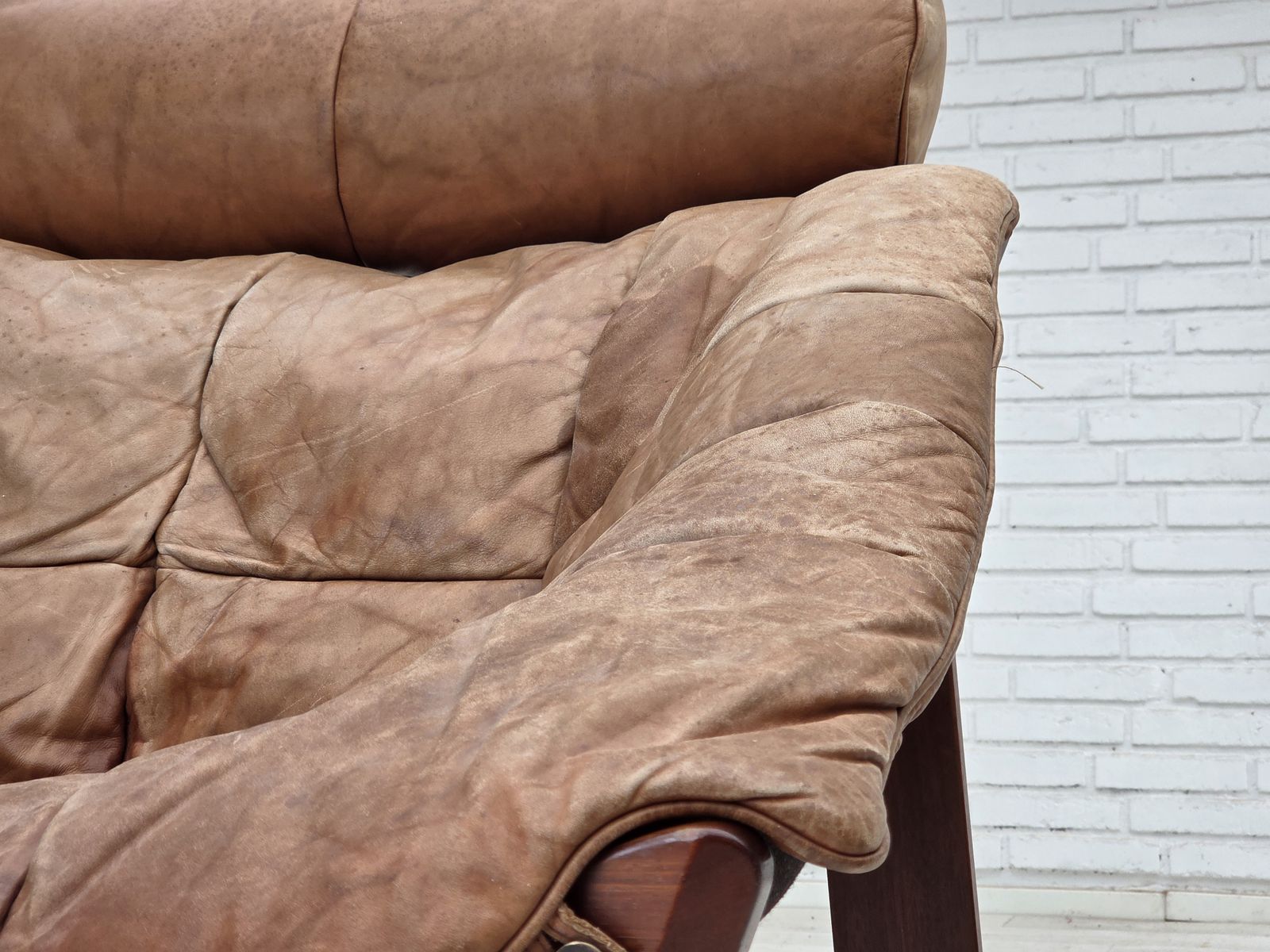 Meubels Jaren 1970, Noors Design Van Jan Erik Lindgren, Fauteuil Model "Amazon" photo