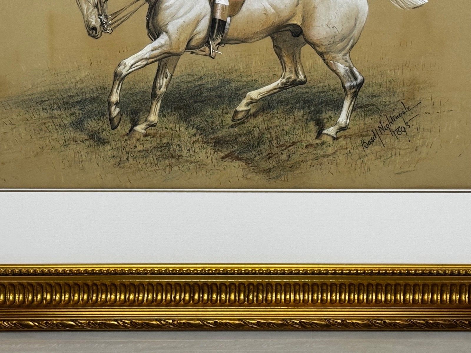Sporting Painting Quorn Hunt Tom Firr Up Grey Whitelegs By Basil Nightingale photo 15000.0