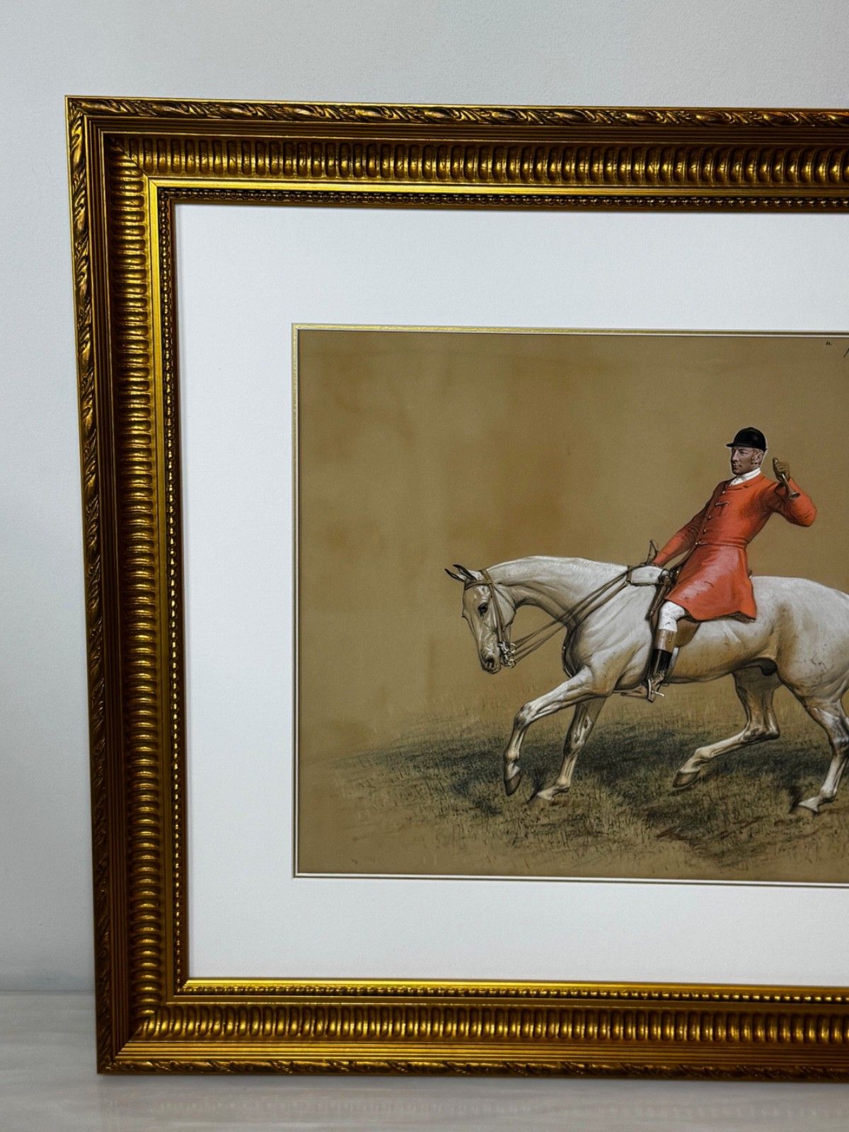 Sporting Painting Quorn Hunt Tom Firr Up Grey Whitelegs By Basil Nightingale photo buy