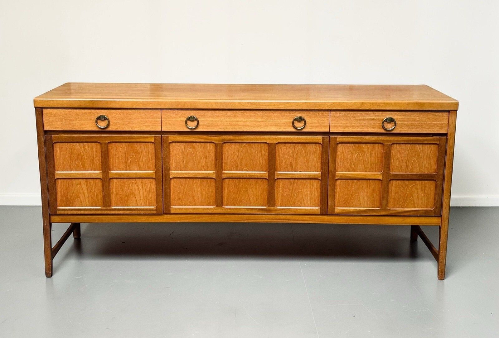 Nathan Teak Sideboard Squares Range Mid Century Retro C1960s Rare photo for sale