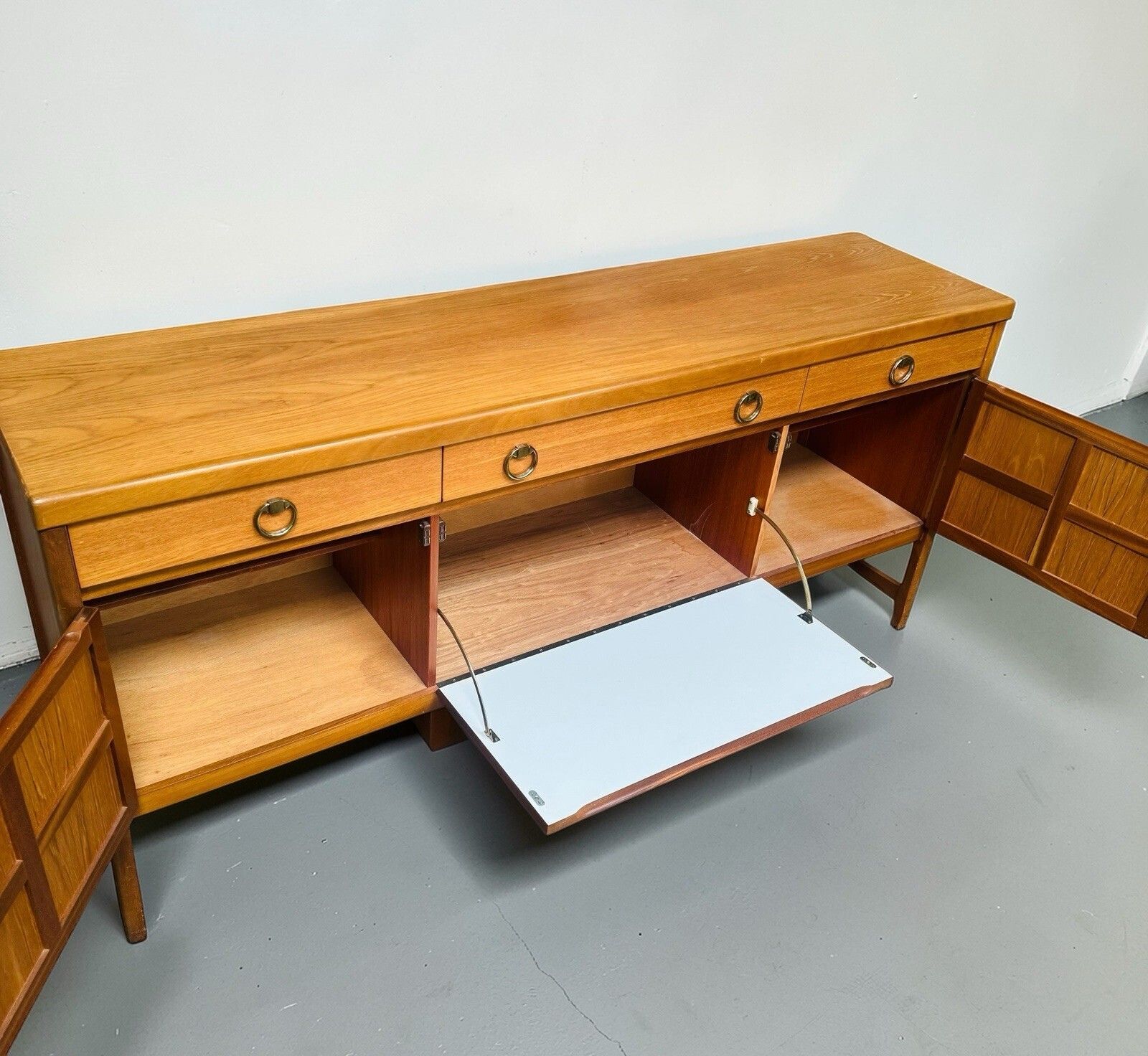 Nathan Teak Sideboard Squares Range Mid Century Retro C1960s Rare photo 795.0
