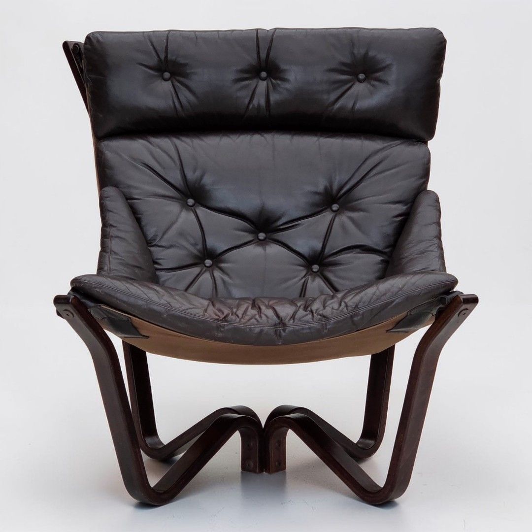 Jaren 1970, Noors Design Van Jim Myrstad, Loungestoel, Model "Viking".