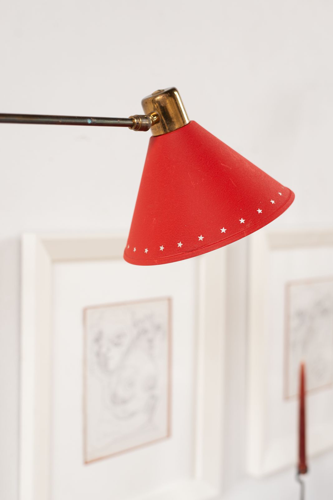 Brass And Metal Wall Light By Maison Lunel, France C1950 photo 1542.0