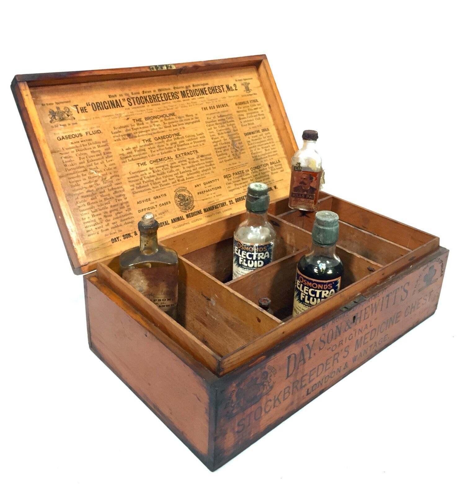 Antique Victorian Veterinary Vets Medicine Chest For Livestock Day Son & Hewitt photo furniture