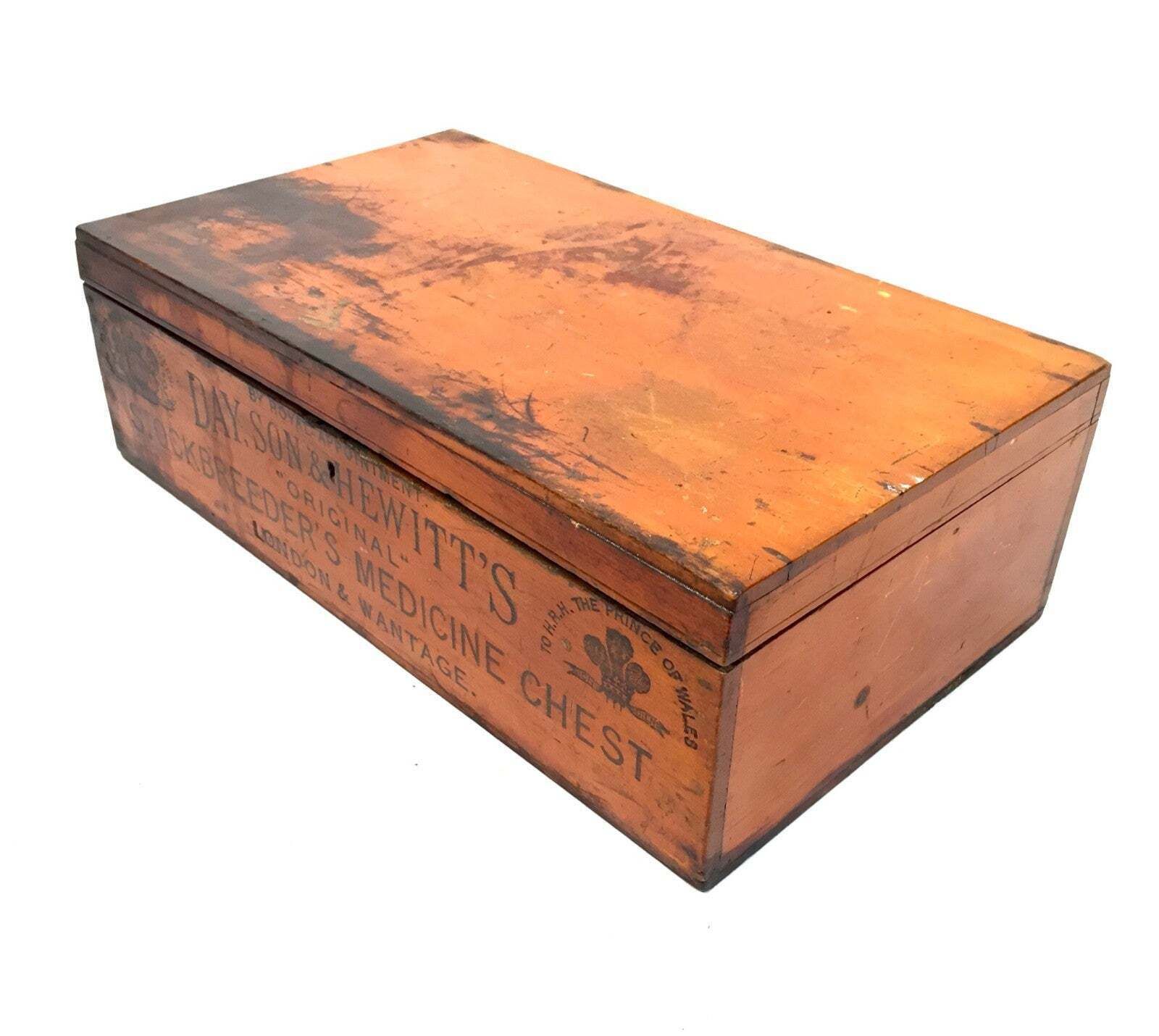 Antique Victorian Veterinary Vets Medicine Chest For Livestock Day Son & Hewitt photo for sale