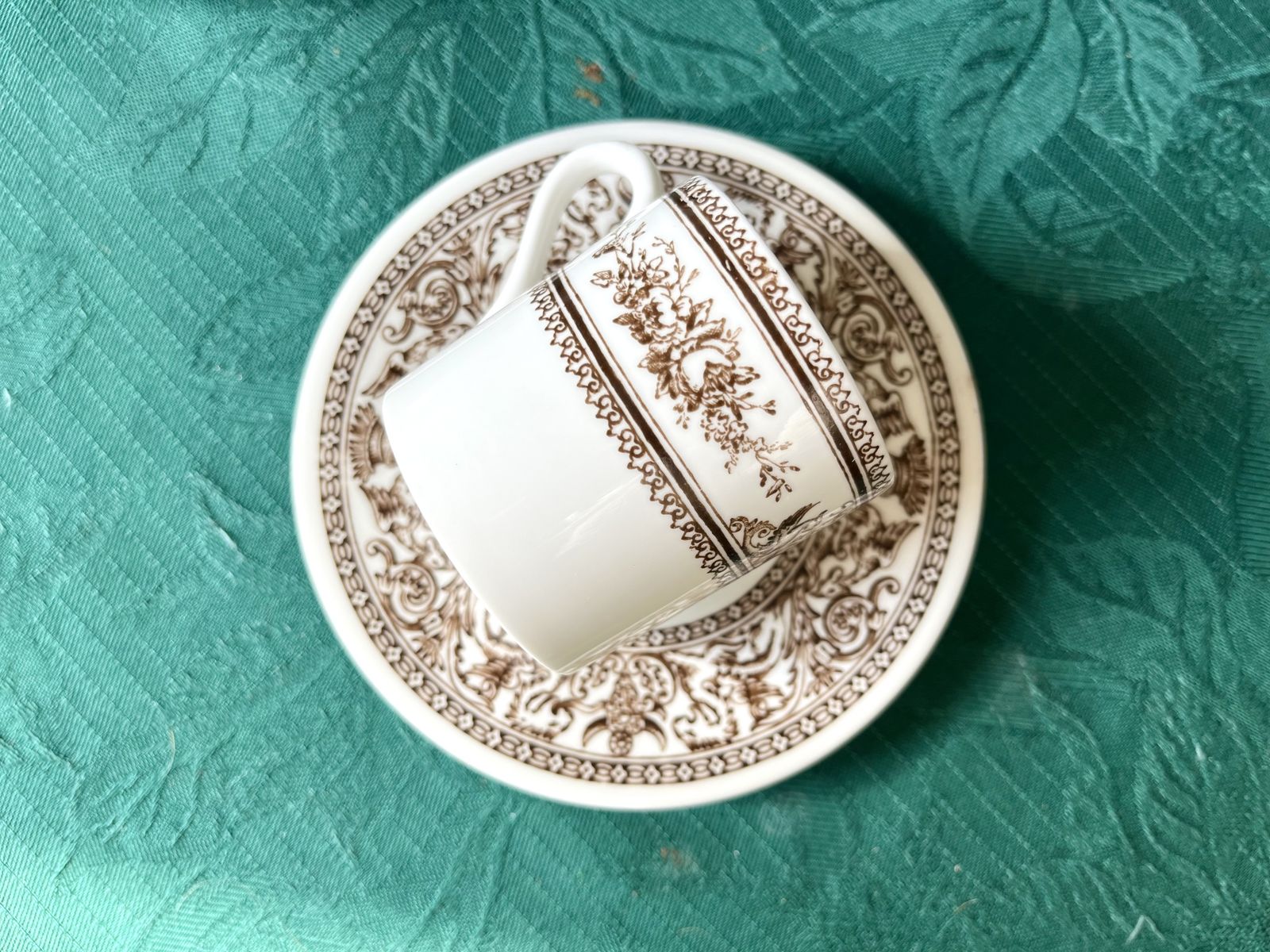 photo furniture Mid Century Royal Doulton Steelite Anthemion Coffee Set X 6