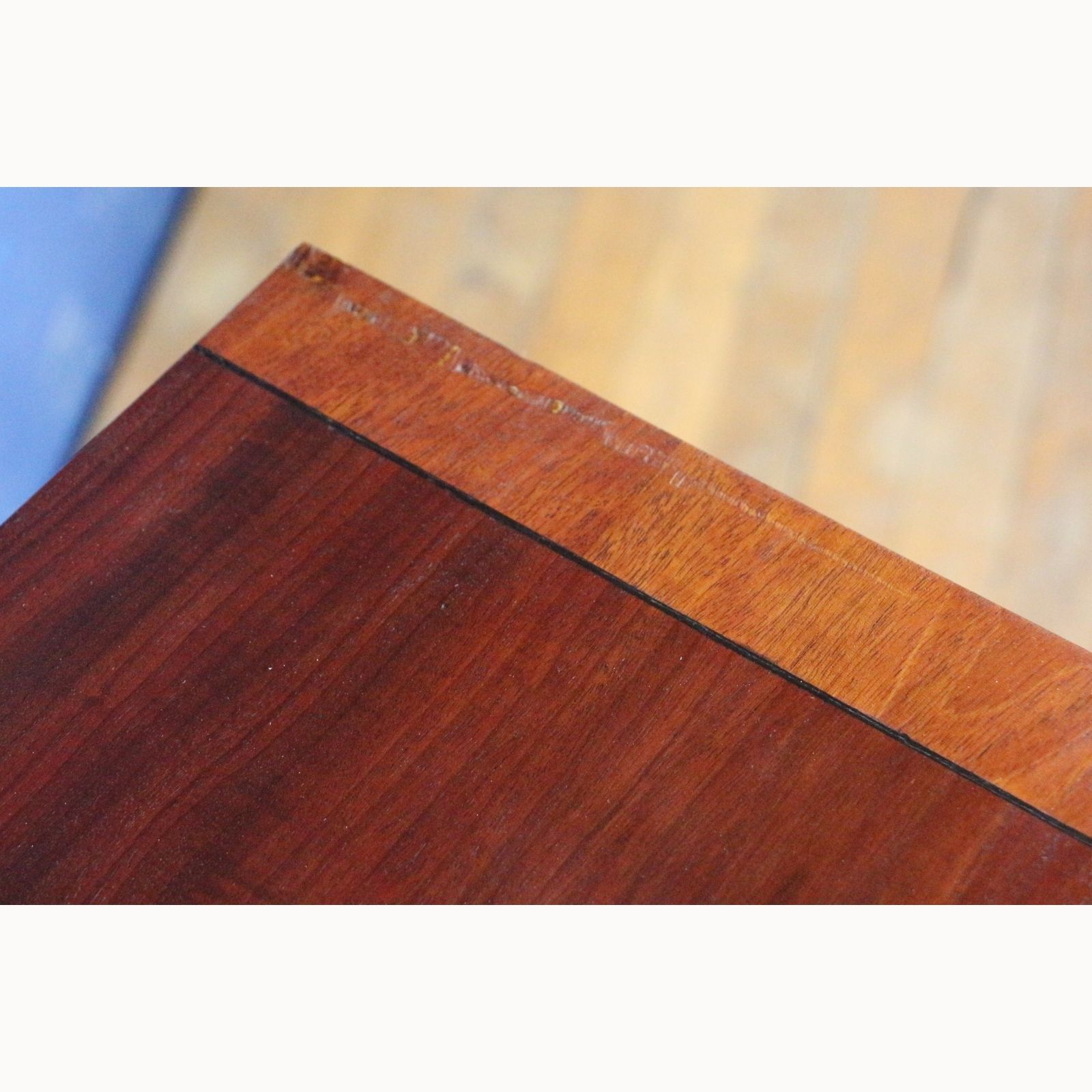 A Mid Victorian Mahogany 3 High Bedroom Chest Of Drawers, Raised On Bracket Feet photo for sale